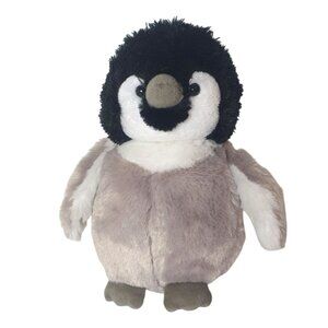 Ganz Penguin Plush 11.5" Gray Black Stuffed Animal Soft Toy Gift Artic Huggable